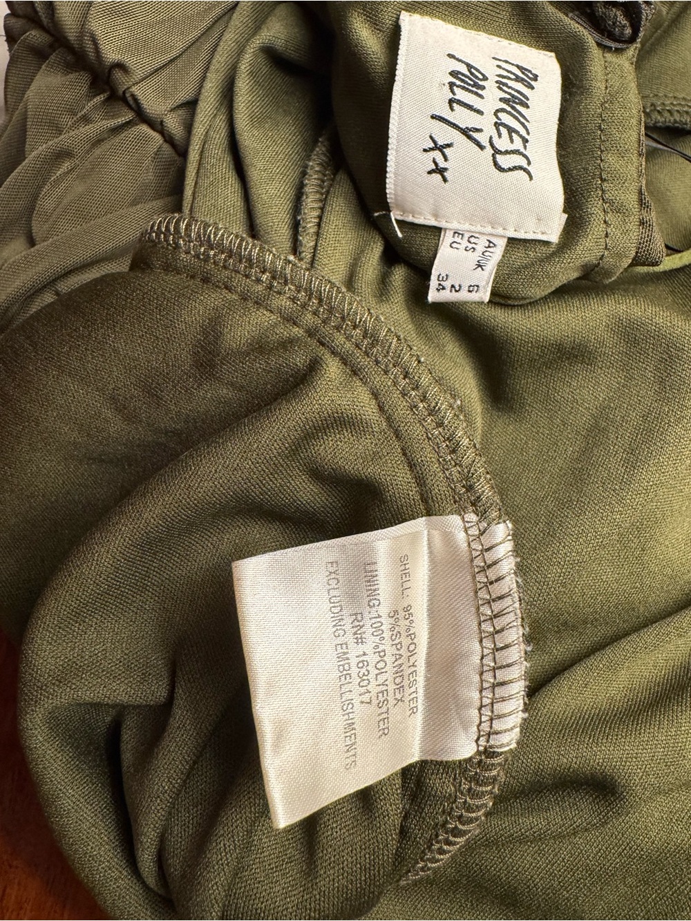 Princess Polly Olive Shivani Ruched Bodycon Mini Dress - Picture 9 of 10